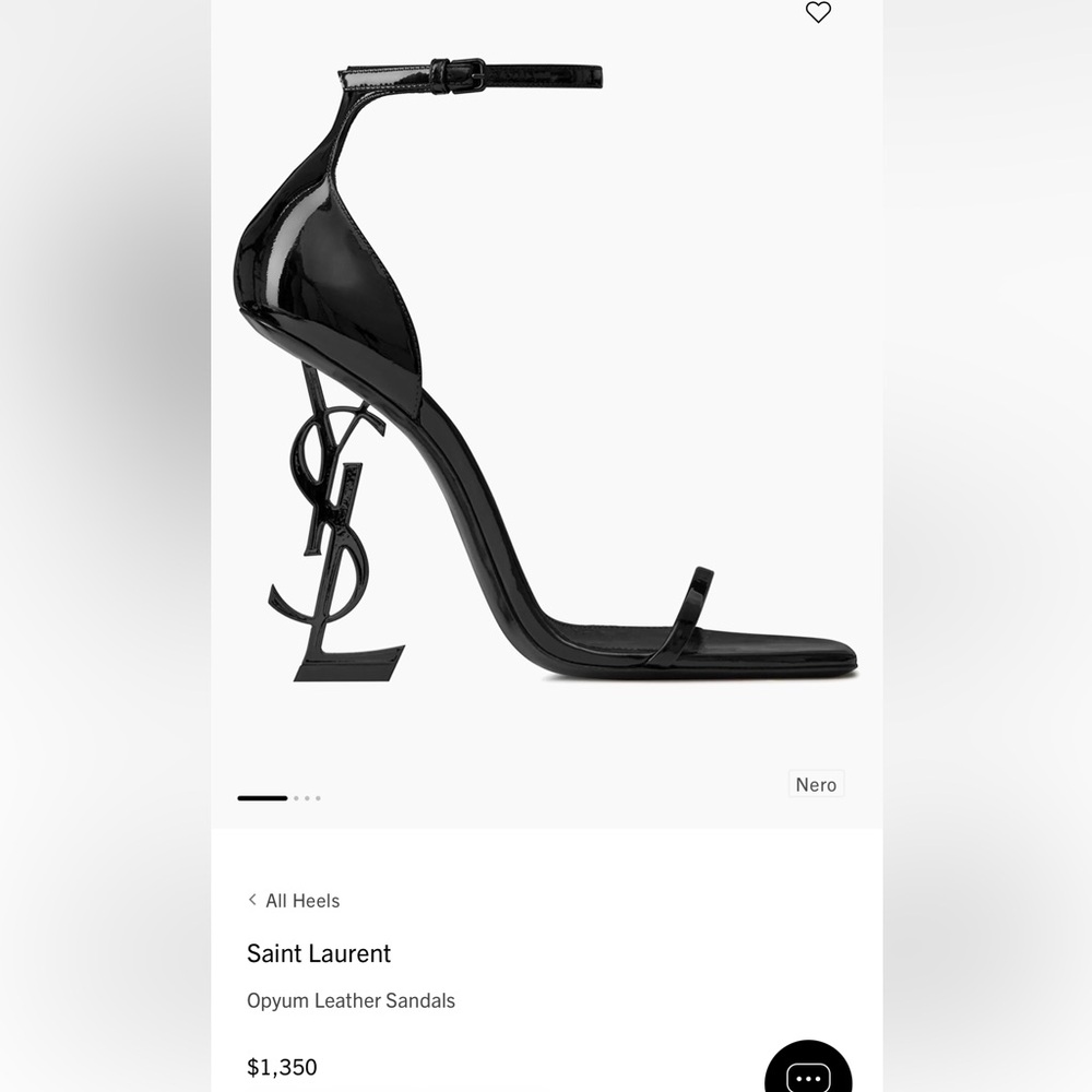 YSL Opyum leather sandal